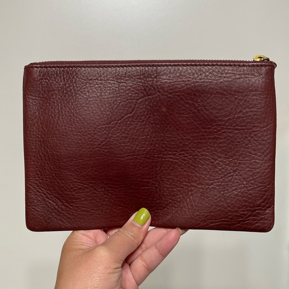 Madewell The Leather Pouch Clutch Star Embossed Edition Bag - Picture 2 of 13